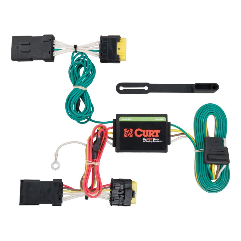 CURT 56185 Vehicle-Side Custom 4-Pin Trailer Wiring Harness, Fits Select Nissan Versa Sedan without LED Taillights - Image 1
